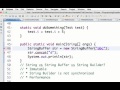 Java - String vs StringBuffer vs StringBuilder