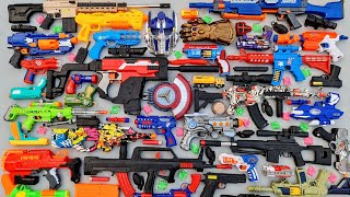 Collecting 7 Sniper Rifles And AK 47 Captain America M416 Light Gun Glock Pistol Magnum Revolver M16