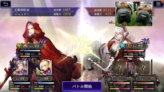 FFBE幻影戦争　ギルドバトル　2020/04/28　1戦目