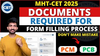 Which Documents Required for Mhtcet Registration Process 2025| Mhtcet registration process 2025