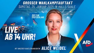 Wahlkampfauftakt: Mega-Veranstaltung mit Alice Weidel in Halle!