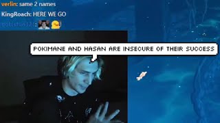 xQc Calls out Pokimane & Hasan for being Jealous of his Success