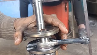 Bike Engine Crankshaft Fitting & Connecting Rod Balancing | Bearing Fitting