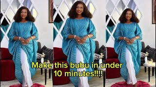 How to CUT and SEW this beautiful drawstring boubou/bubu