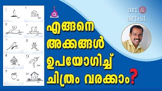 #art #sgartvlog #sreejeshgopal Number Drawing for Kids | അക്കങ്ങൾ ഉപയോഗിച്ചുള്ള ഡ്രോയിംഗ്