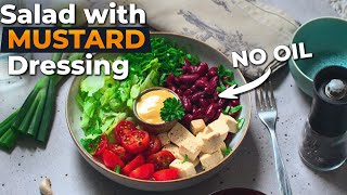 This Salad Dressing has NO OIL - Mustard Bean Salad