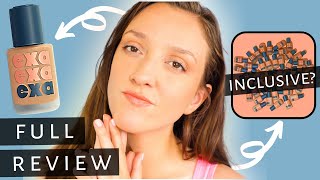 EXA FOUNDATION REVIEW | Inclusive clean beauty? | Primer and foundation wear test