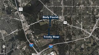 Dallas Police work to identify a body found in the Trinity River