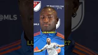 We had FC Cincinnati's Kevin Denkey close his eyes until heard #football #viralvideo #shortfeed