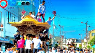 【浜の ブレーキテスト ってそこらで 地車 走ってるから見応えあるよな😼‼️】岸和田 旧市 浜 中町 大工町 紙屋町 ブレーキテスト