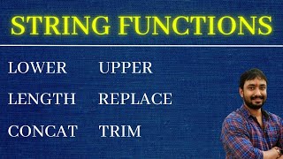 String Functions in SQL | SQL Tutorial for Beginners in Hindi
