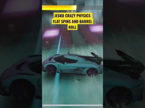 Asphalt 9, Jesko Crazy Physics Flat Spins y Barrel Roll #adityakataria #koenigseggjesko #shorts