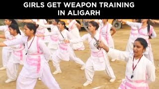 RSS trains girls to use weapon in Aligarh