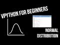 VPython for Beginners 7 - Normal Distribution