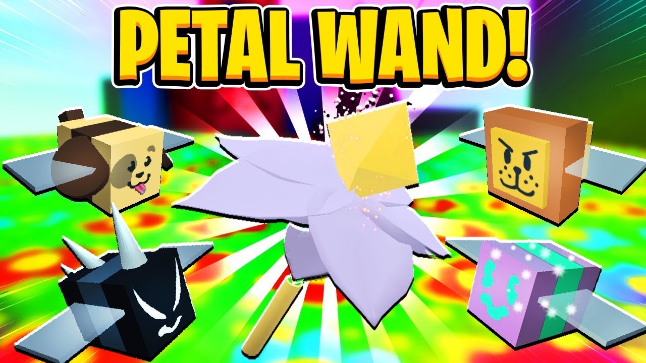 Buying The PETAL WAND VERY OVERPOWERED In Roblox Bee Swarm Simulator ...