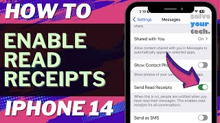 How to Enable Read Receipts on iPhone 14