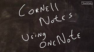 How To: Cornell Notes using OneNote