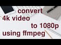 Change video resolution with single  FFmpeg command easily.