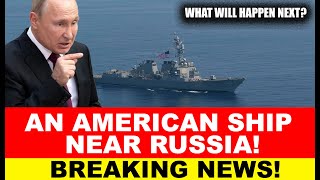 A US Navy warship has been discovered near Russian territorial waters in the Baltic Sea.