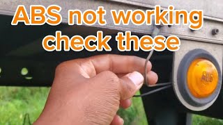 ABS command problems. Things to check when your ABS light stay on on the dashboard and trailer.