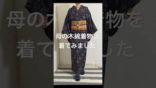 絣の木綿着物が好きになった❤️#shorts #kimono #木綿着物#絣