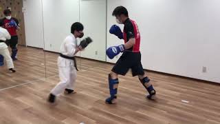 Kickboxer vs Karate Kid　大人キックボクサーvs小学生空手家3