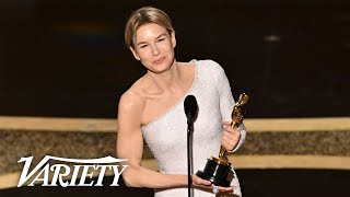 Renée Zellweger Wins Best Actress at the Oscars - Full Backstage Interview