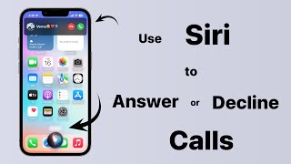 Answer or Decline Calls using Siri in any iPhone || How to use iPhone’s Siri to Receive Calls