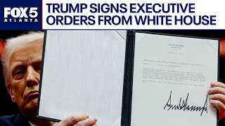 LIVE: President Trump signs executive orders from White House