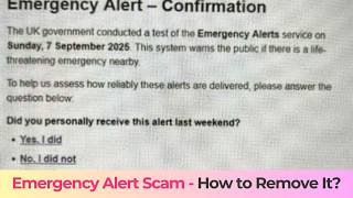 Emergency Email Org Scam Malware Removal Guide