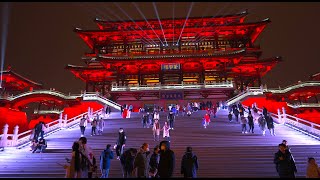 非常火的西安大唐芙蓉园灯会2023/Xi'an Datang Furong Garden Lantern Festival-4K HDR