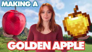 I Made a GOLDEN APPLE in REAL LIFE - Minecraft Cooking