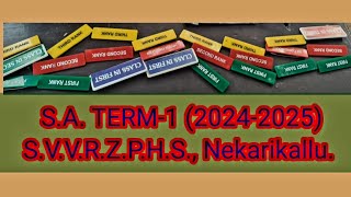 S.A.Term-1 exams #2024-2025 #toppers #our#zphs #nekarikallu #palnadu #ap #viral #yt @Zomating369