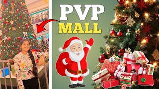 PVP Mall lo Christmas # decoration # 🎄 tree👌👌exhibition of branded cloths #shopping#vlogs#youtube