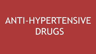 Pharmacology of Anti-Hypertensive Drugs | Dr. Shikha Parmar