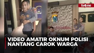 Waduh! Seorang Polisi Tantang Carok Warga