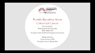 Frankly Speaking About Colorectal Cancer