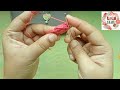 how to crochet heart keychain tutorial কুশিকাটার চাবির রিং