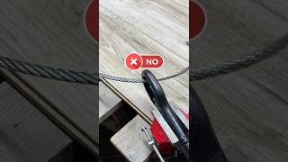 A really practical tip and trick! How to quickly make a secure loop on a steel cable yourself.