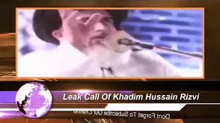 Khadim Hussain Rizvi Leak Call
