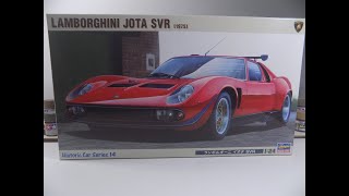 Unboxing Lamborghini Jota SVR 1/24 Hasegawa