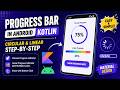 ANDROID - PROGRESS BAR - CIRCULAR, LINEAR, CLOCKWISE, ANTI CLOCKWISE || TUTORIAL IN KOTLIN