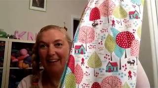 Knitting And Crochet Vlog - Whirledpeas00 Knits - Episode 26 - Skirt No 1 - 100 Acts of Sewing