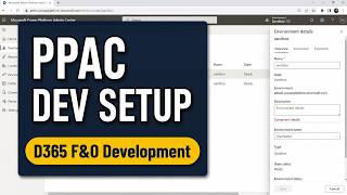 D365 F&O: Full Dev Environment Setup (Power Platform Admin Center)