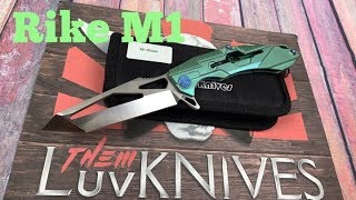 Rike M1 M1G Titanium framelock Knife   The Rike Insanity continues .... in a good way !!