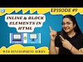 HTML Tutorial: Inline & Block Elements | Web Development Tutorials #9