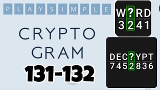 PlaySimple CRYPTOGRAM level 131 132