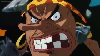 Blackbeard vs seraphim full fight || one piece episode 1087