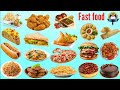 Fast Food Vocabulary | Fast Food Name In English | Fast Food | Easy English Learning Process