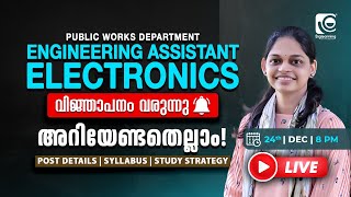 ENGINEERING ASSISTANT ELECTRONICS | PWD | KPSC | LIVE WEBINAR | SYLLABUS, POST DETAILS \u0026 STUDY PLAN